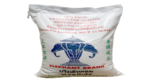 Three Elephant Broken Rice 25lb